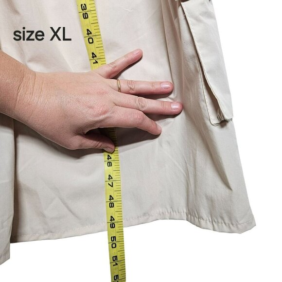 Justify Womens Cargo Jumpsuit With Shirred Smocked Back & Pockets Stone Cream - Picture 16 of 16